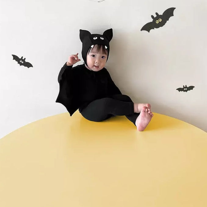 Ikii Batman Top+Leggings+ Bonnet Kids Set