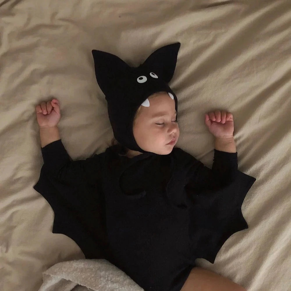 Ikii Batman Top+Leggings+ Bonnet Kids Set