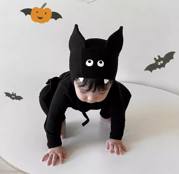 Ikii Batman Top+Leggings+ Bonnet Kids Set