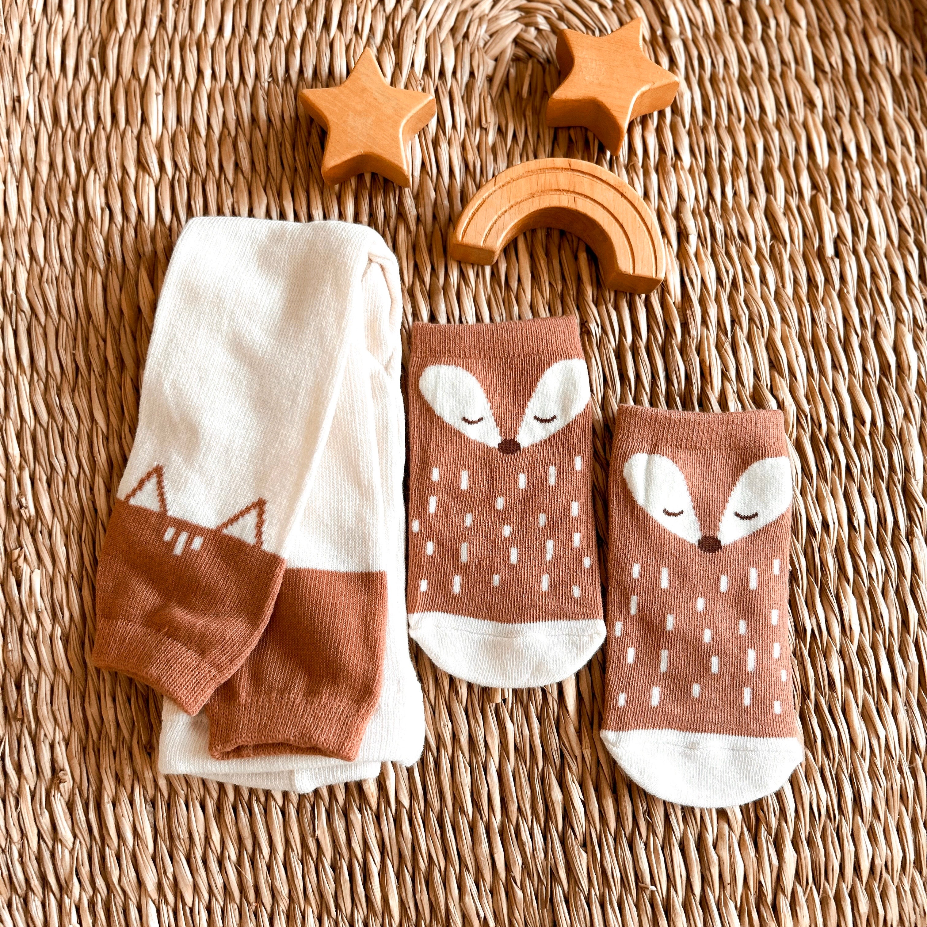 Bebe Fox Leggings + Socks Set