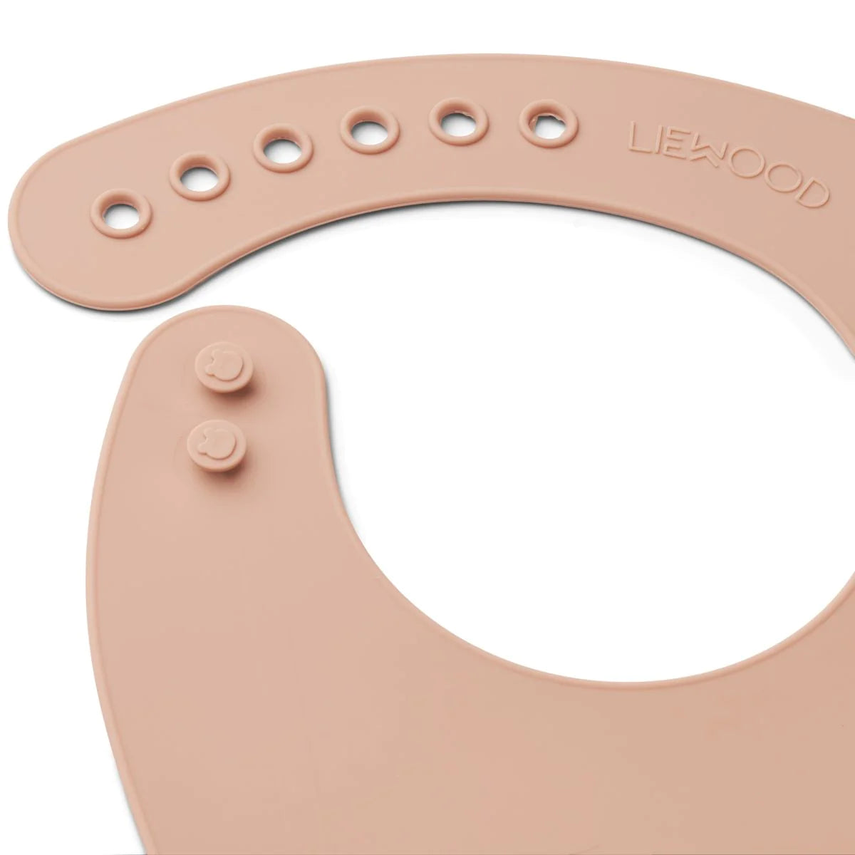 Liewood Tilda Silicone Bib -Cat Dark Rose (2 Pack)