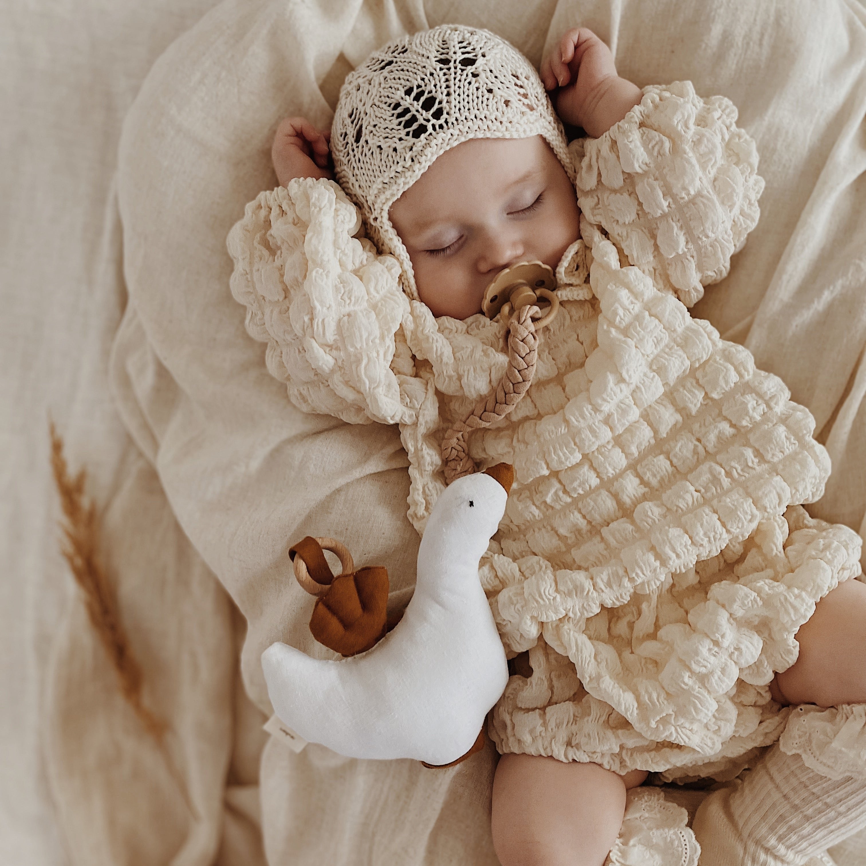 Nunu Popcorn Blouse & Bloomers Set
