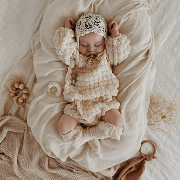 Nunu Popcorn Blouse & Bloomers Set