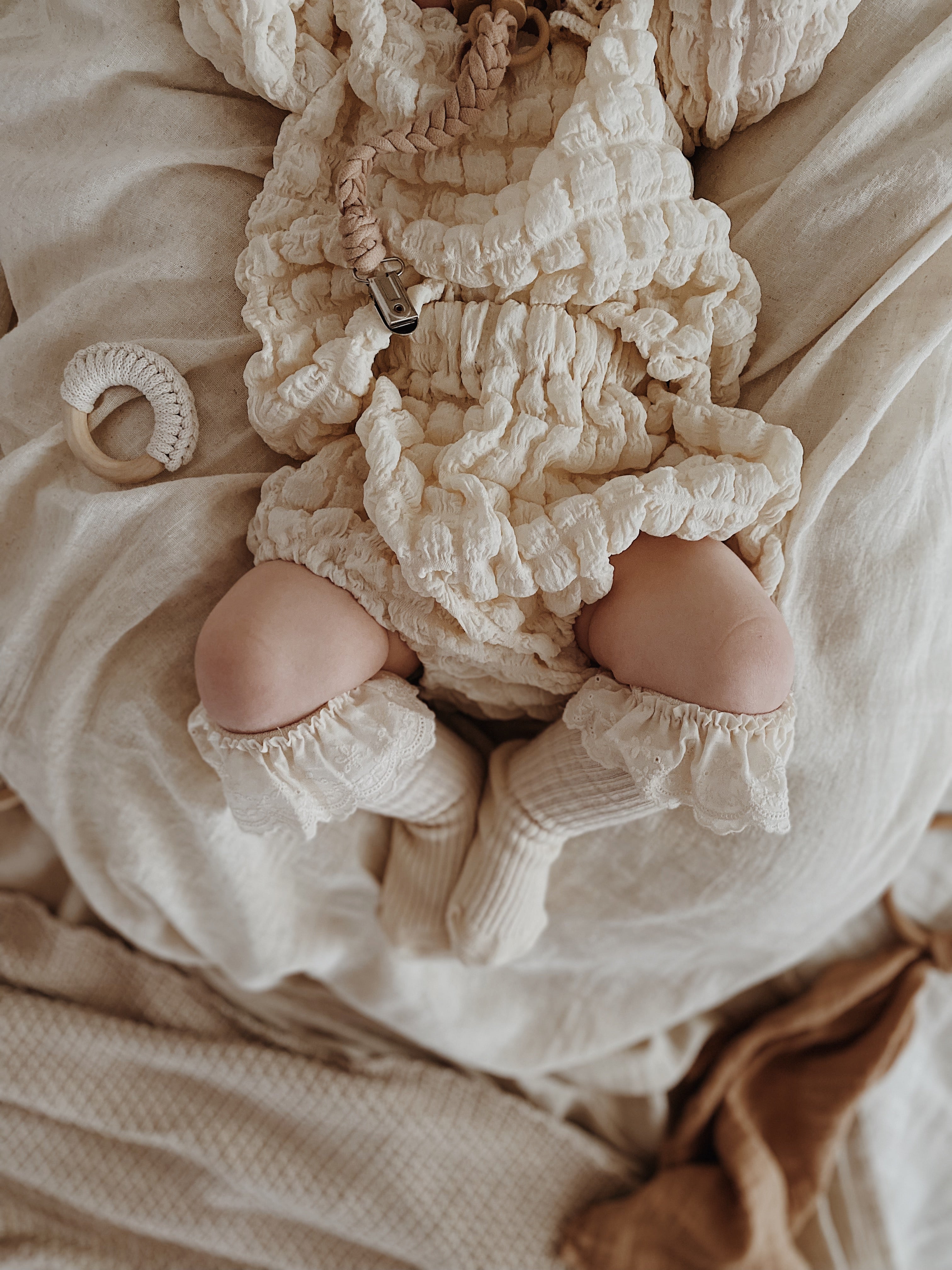 Nunu Popcorn Blouse & Bloomers Set