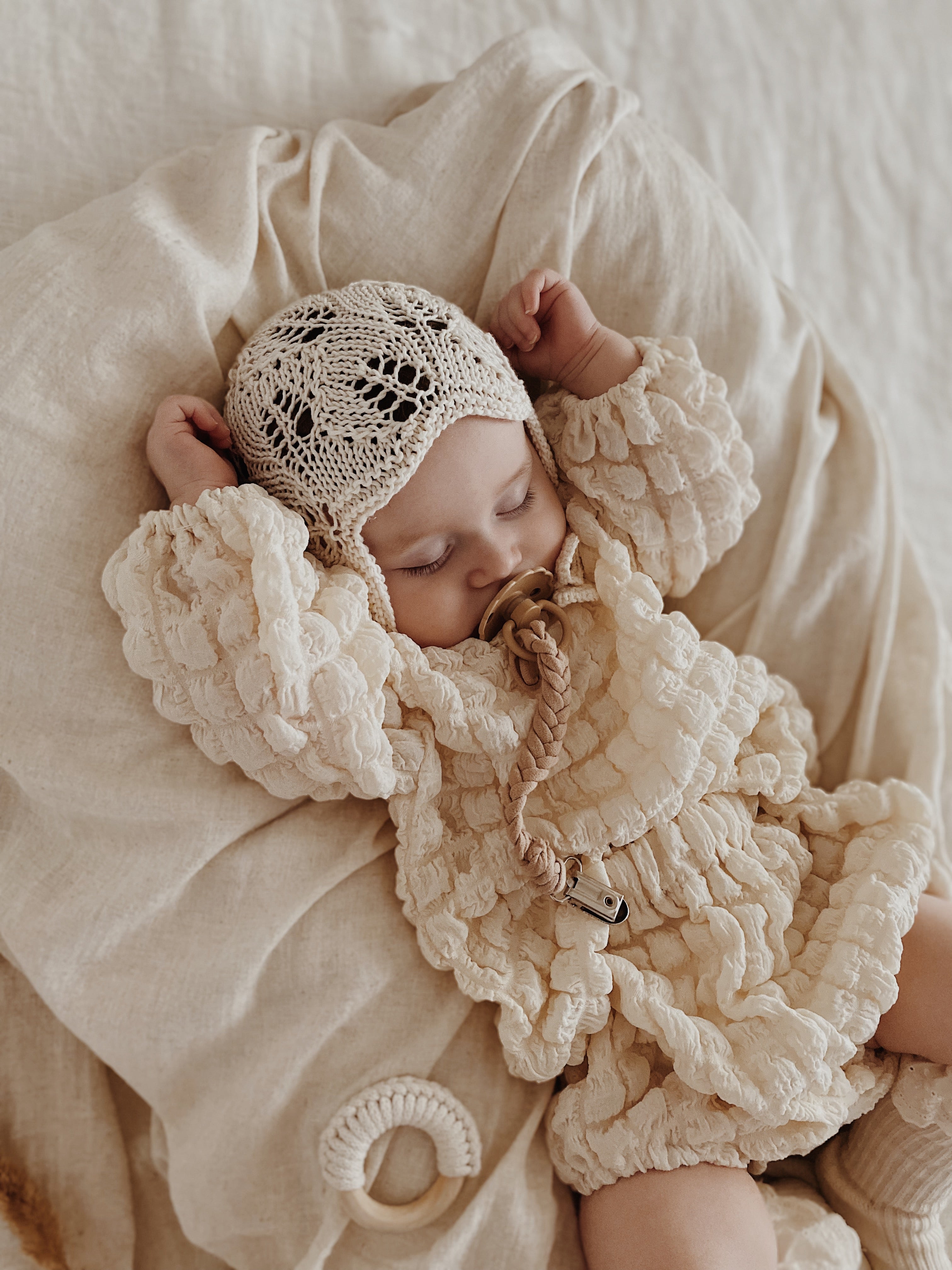 Nunu Popcorn Blouse & Bloomers Set