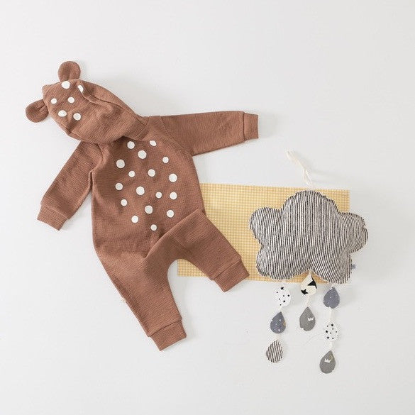 Lala Bambi Hood Jumpsuit (Camel)