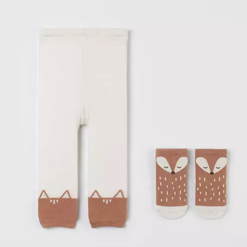 Bebe Fox Leggings + Socks Set