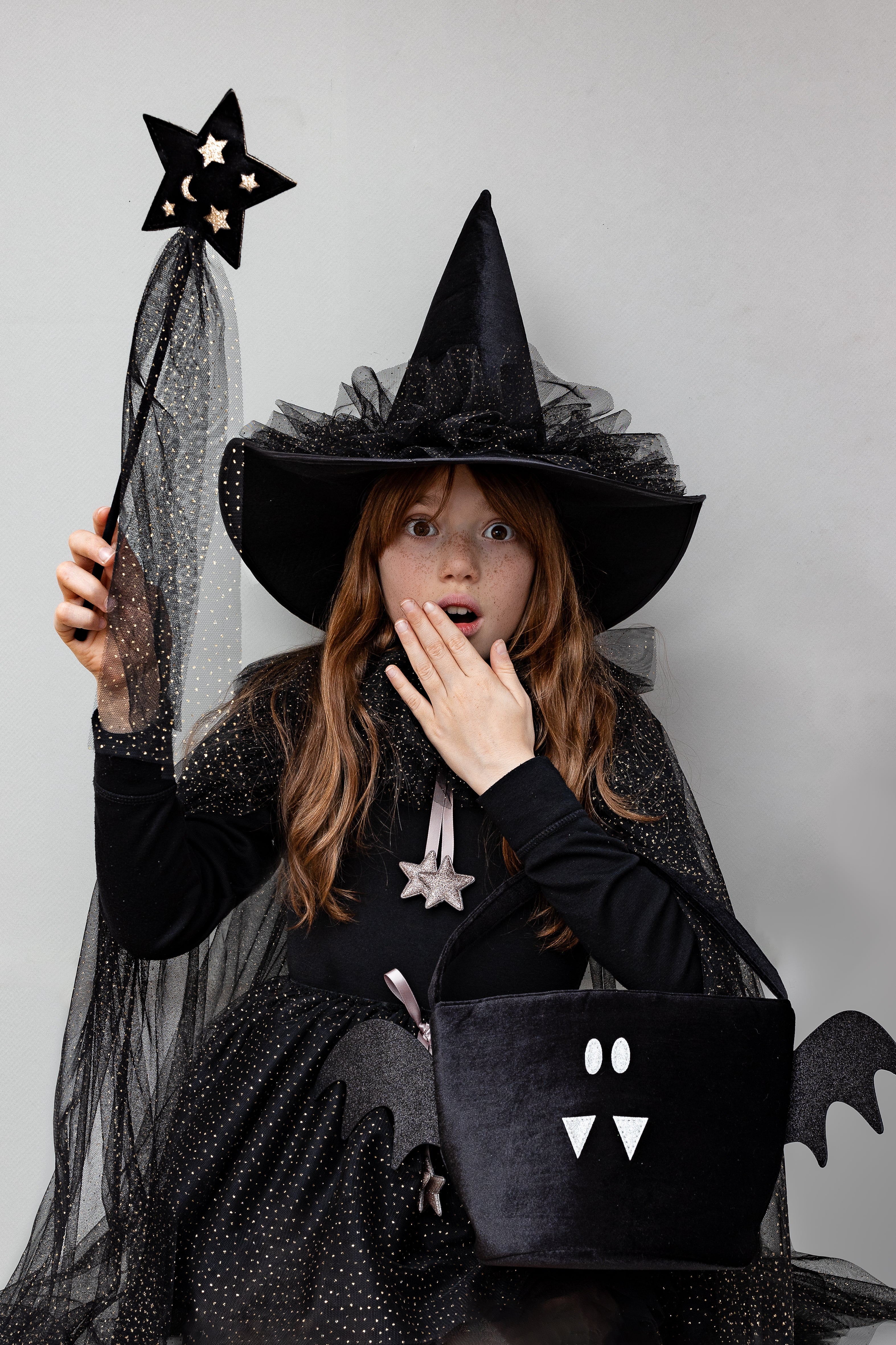 Witch Cape Short,kids Boys Girls Halloween Hood Costumes Witch