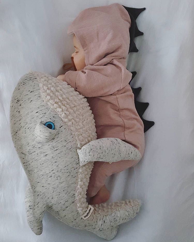 Lulu Dinosaur Jumpsuit (Dusty Pink)