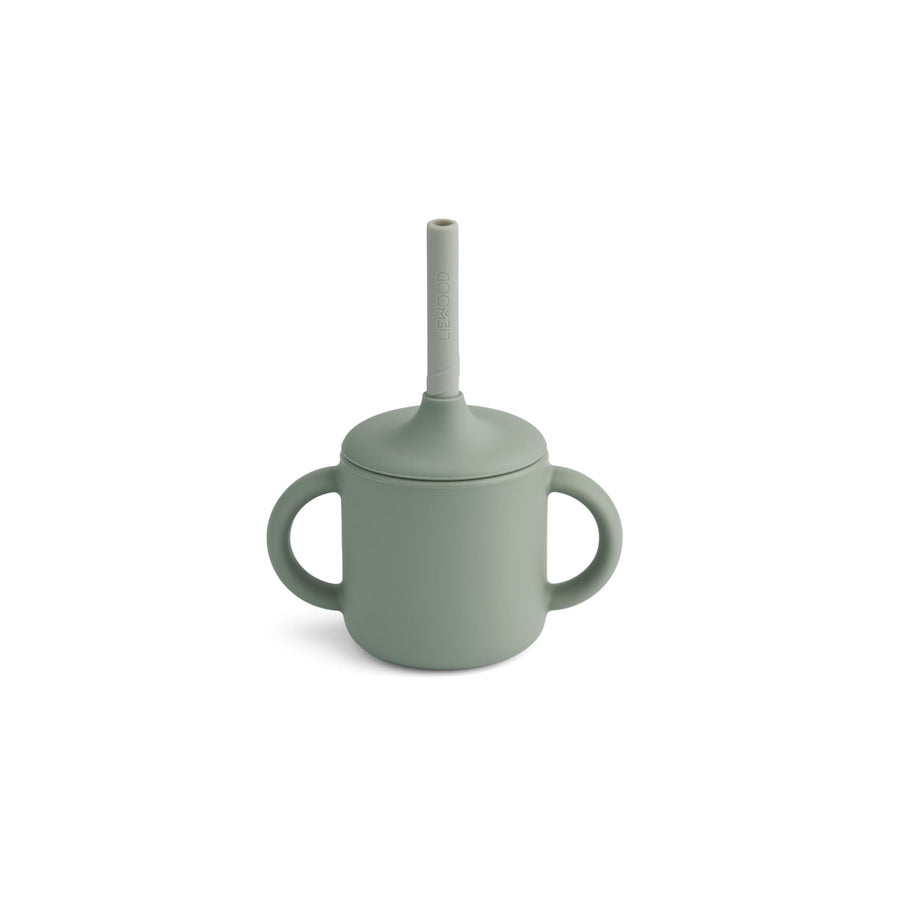 Liewood Cameron Sippy Cup (Faune Green/Dove Blue Mix)