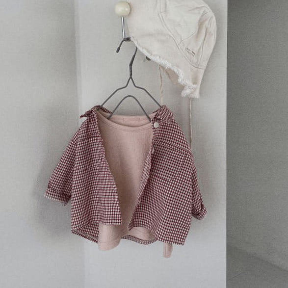 Bebe Check Shirt Red