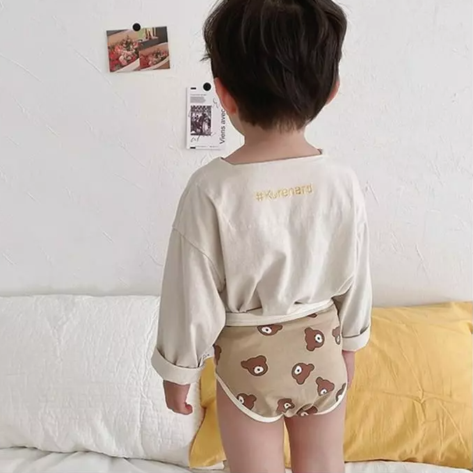 Miso Bear & Pear Print Briefs (Set of 3)